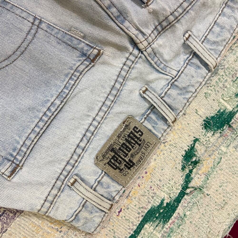 Vintage Levi's SilverTab Baggy Jeans Mens 35x33 Blue Denim Y2K Loose Lightwash - Picture 15 of 16